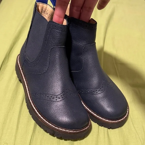 Mini Boden Navy Kids Boots - Picture 1 of 5